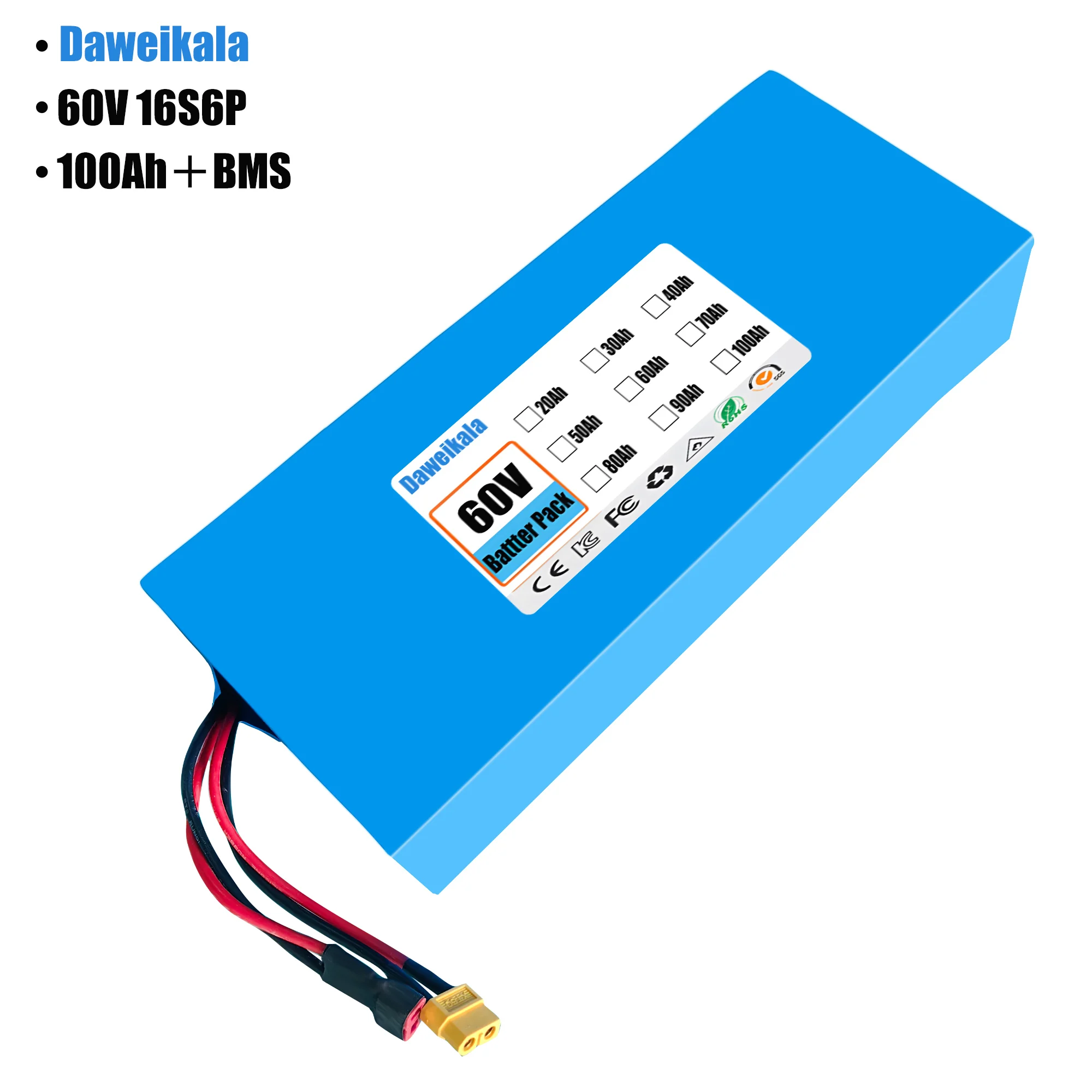 60V 100Ah 16S6P ebike battery  - 60V 50Ah Electric Scooter Battery 评论和价格